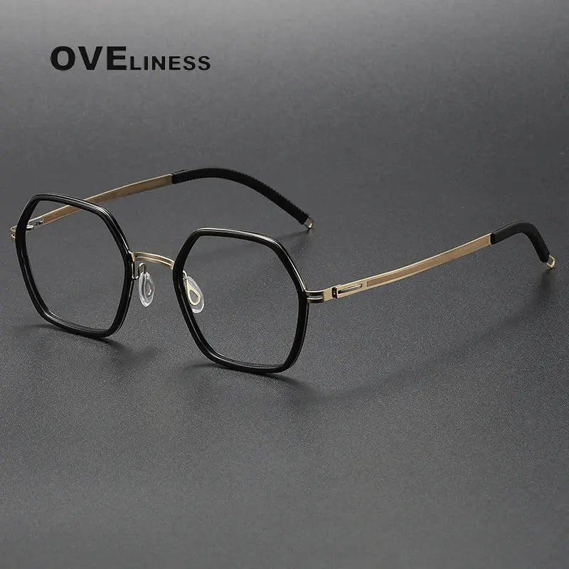 Women's Full Rim Titanium Prescription Glasses 820222 — view 4 | Rx Spectacle