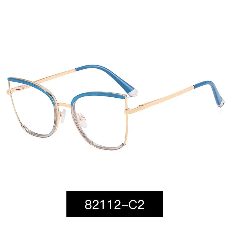 Women's Cat Eye Full Rim TR90 Prescription Glasses 82112 — view 8 | Rx Spectacle