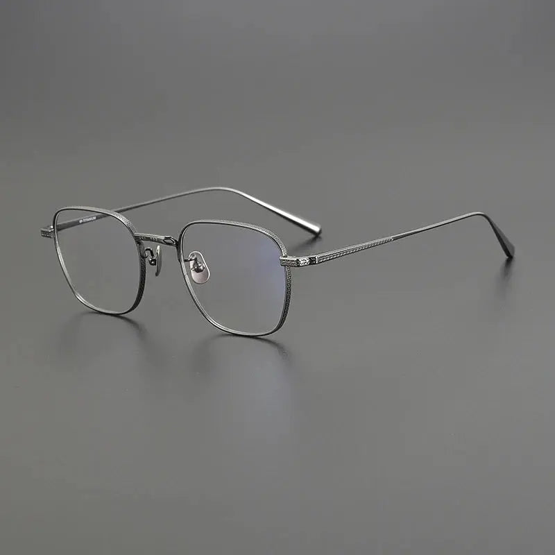 Women's Polygon Full Rim Titanium Prescription Glasses 51015 — view 3 | Rx Spectacle