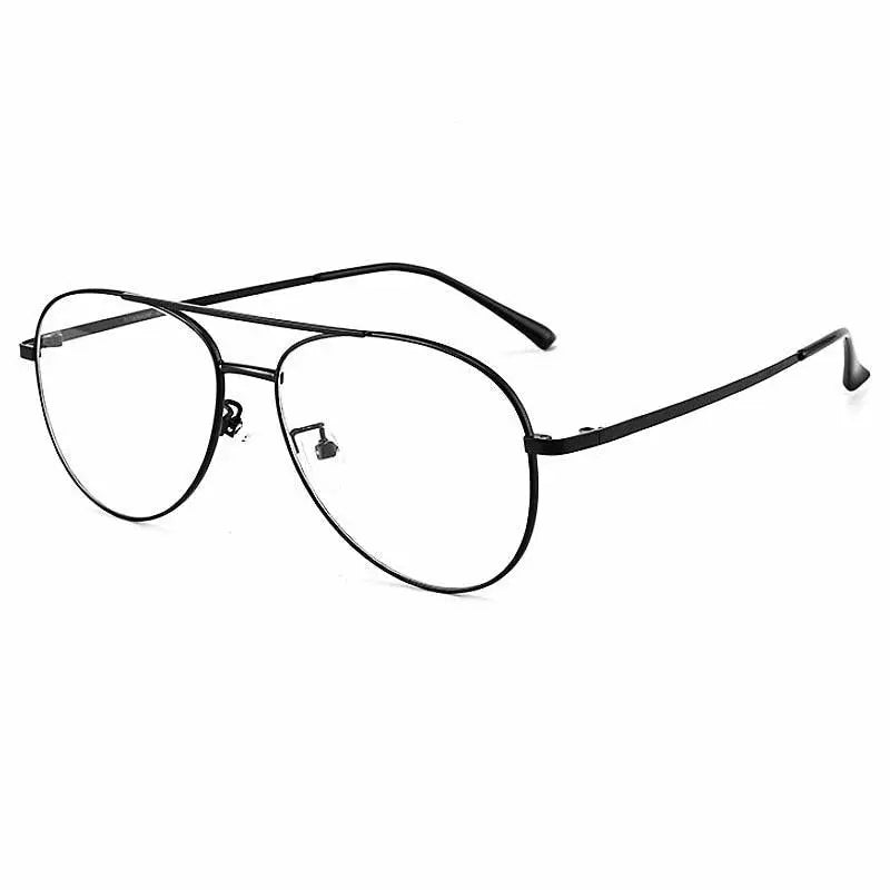 Unisex Oval Full Rim Titanium Double Bridge Prescription Glasses 2194 — view 2 | Rx Spectacle