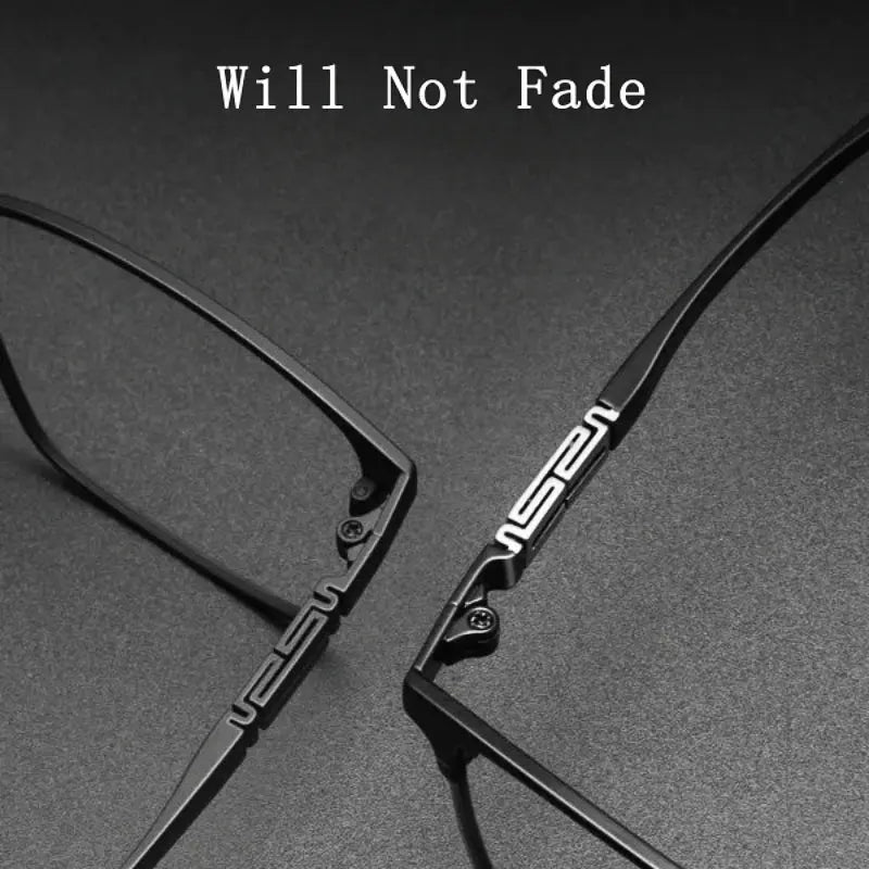 Men's Square Full Rim Titanium Prescription Glasses 0239 — view 3 | Rx Spectacle