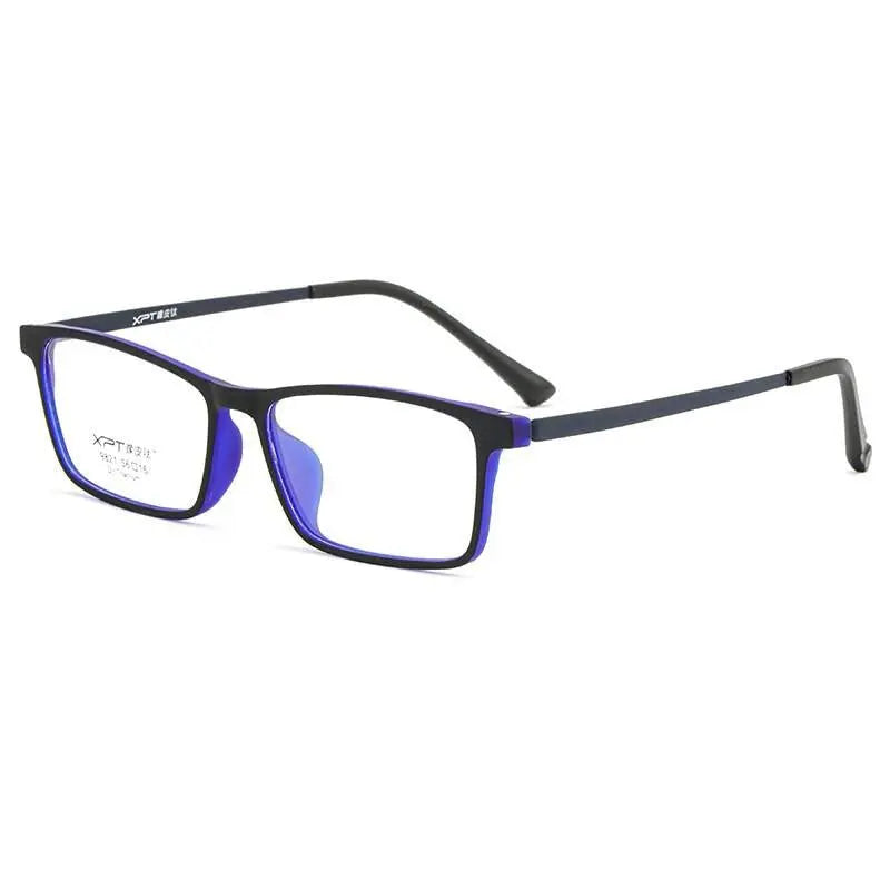 Unisex Square Full Rim Titanium Prescription Glasses 9821 — view 2 | Rx Spectacle