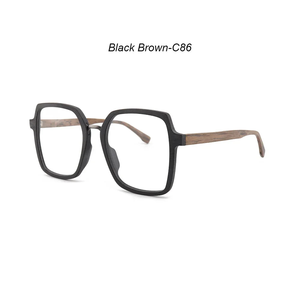 Men's Square Full Rim Titanium Prescription Glasses 610900 — view 3 | Rx Spectacle