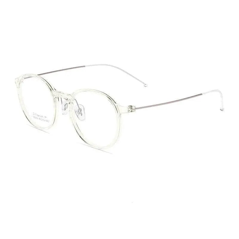 Unisex Round Full Rim Titanium Prescription Glasses 5825M — view 7 | Rx Spectacle