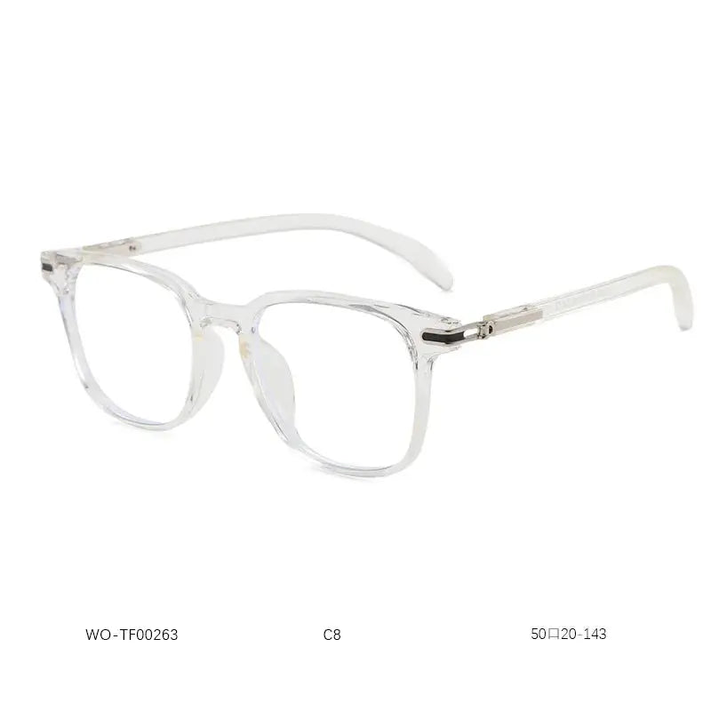 Women's Square Full Rim Titanium Prescription Glasses 90 — view 10 | Rx Spectacle