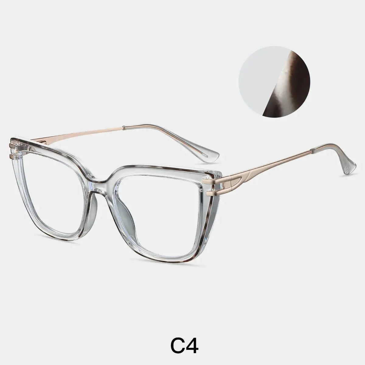 Women's Cat Eye Full Rim TR90 Prescription Glasses 87314 — view 8 | Rx Spectacle