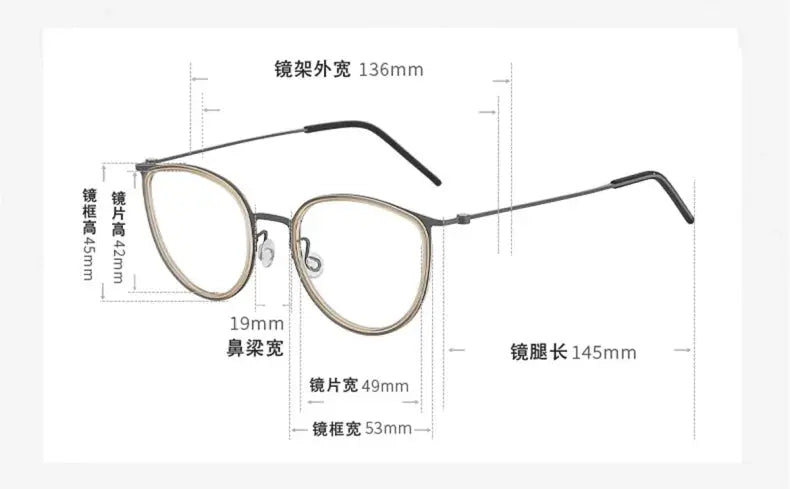 Women's Cat Eye Full Rim Titanium Prescription Glasses 635843 — view 2 | Rx Spectacle