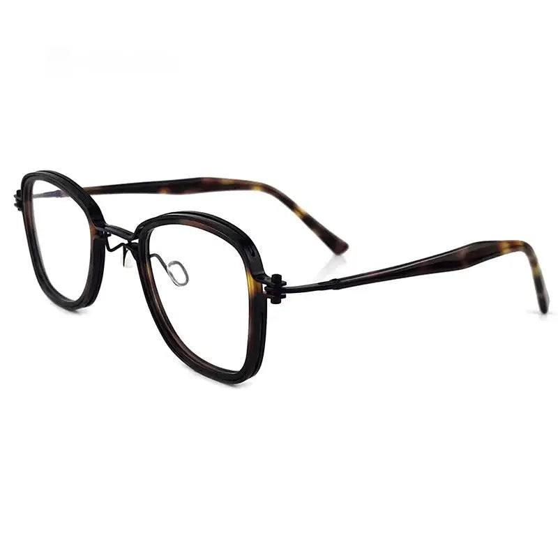 Women's Square Full Rim Titanium Prescription Glasses 195868 — view 6 | Rx Spectacle
