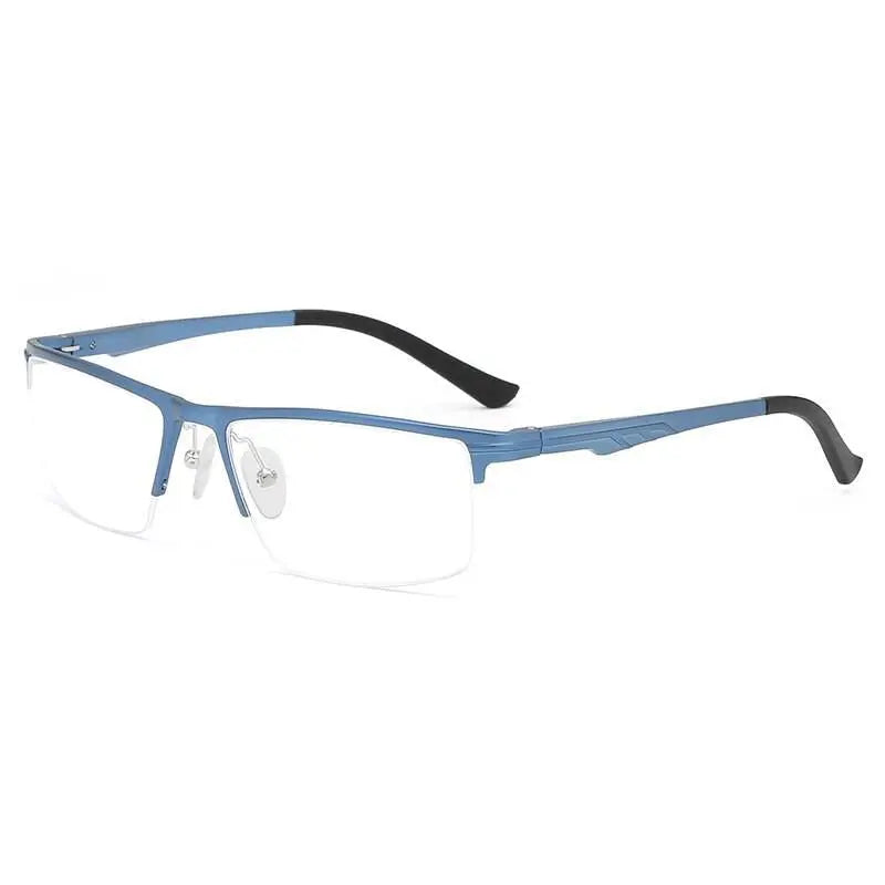 Men's Rectangular Semi-Rimless TR90 Prescription Glasses Kl6122 — view 3 | Rx Spectacle