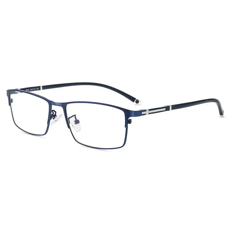 Unisex Square Full Rim Titanium Prescription Glasses 456235 — view 4 | Rx Spectacle