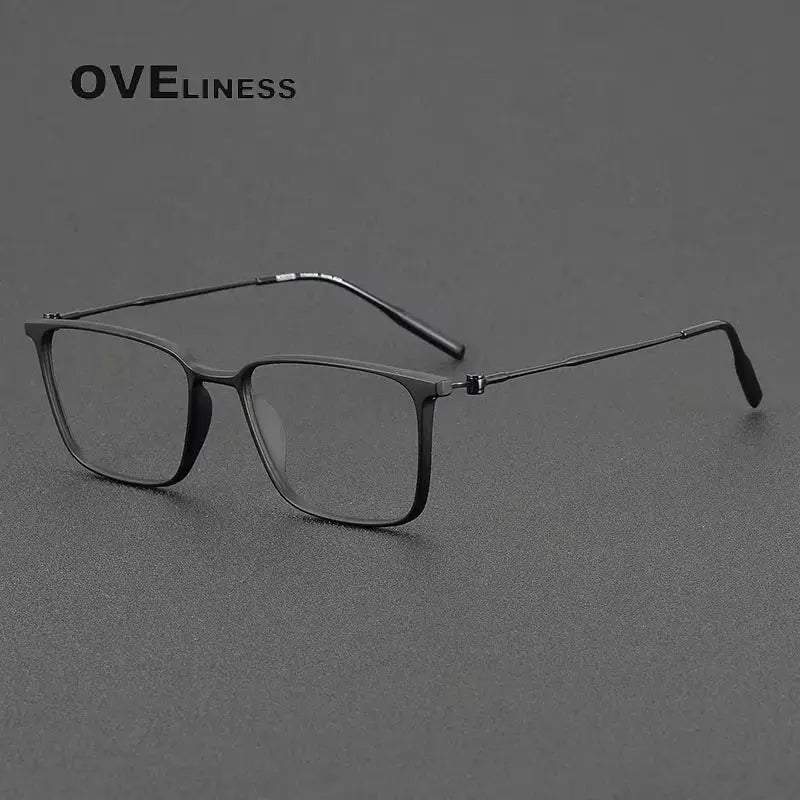 Women's Square Full Rim Titanium Prescription Glasses 28674 — view 3 | Rx Spectacle