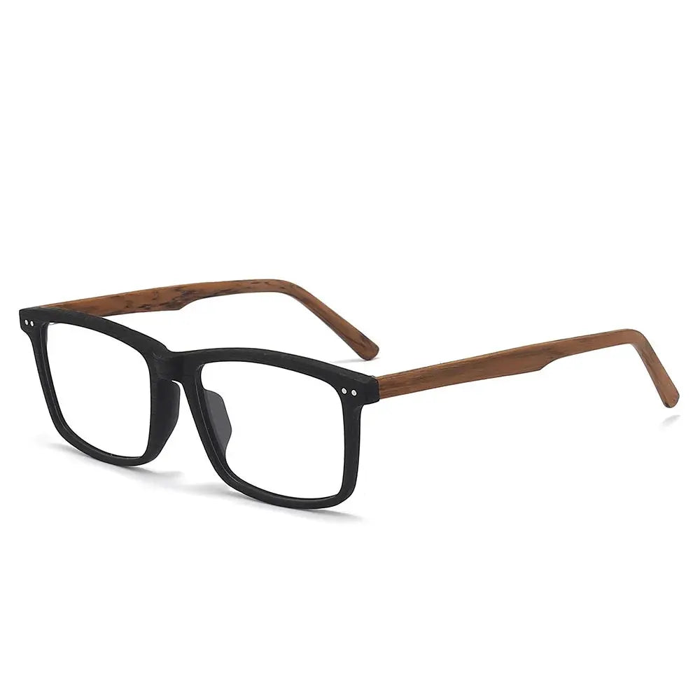 Unisex Square Full Rim Titanium Prescription Glasses 78080 — view 3 | Rx Spectacle