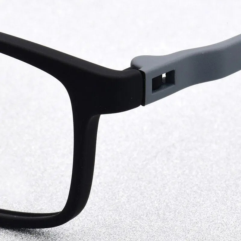 Unisex Square Full Rim Ultem Prescription Glasses M2039 — view 6 | Rx Spectacle