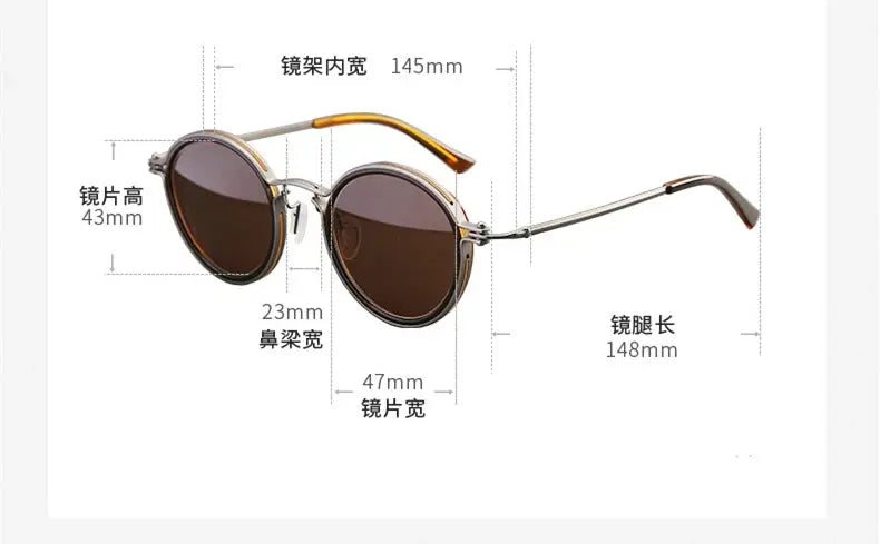 Men's Round Full Rim Titanium Prescription Glasses 45860 — view 2 | Rx Spectacle