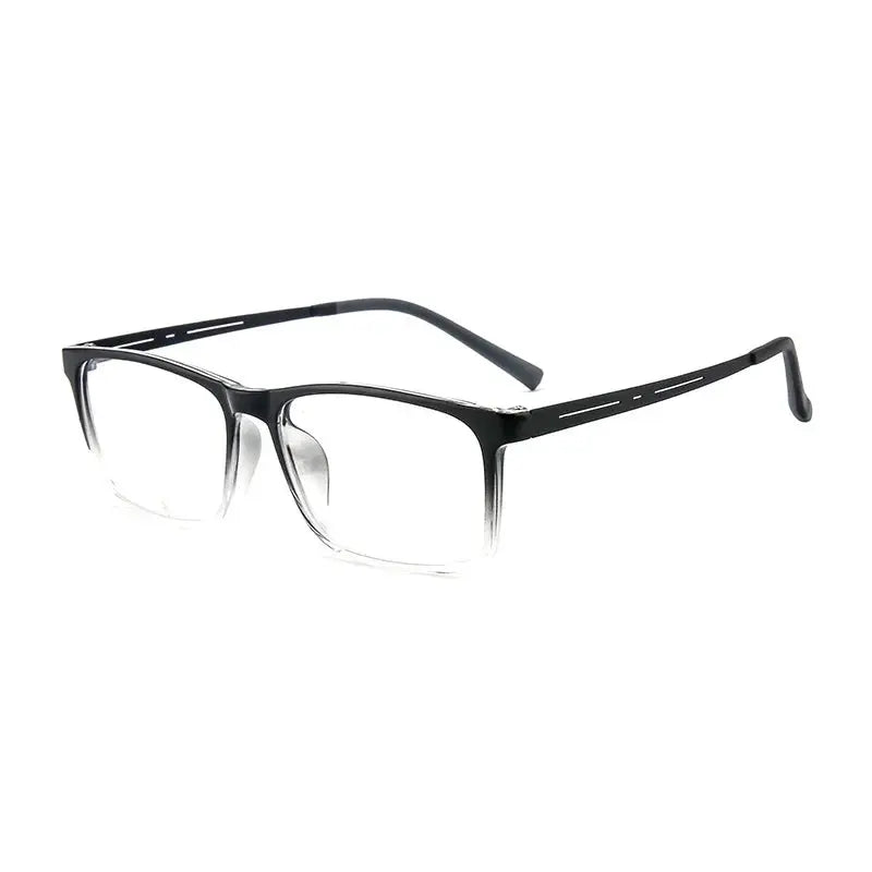Unisex Square Full Rim Titanium Oversized Prescription Glasses 88033 — view 9 | Rx Spectacle
