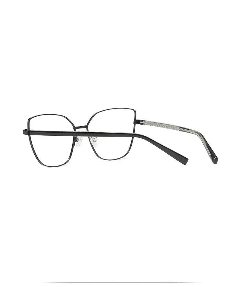 Women's Cat Eye Full Rim Titanium Prescription Glasses 3002 — view 16 | Rx Spectacle