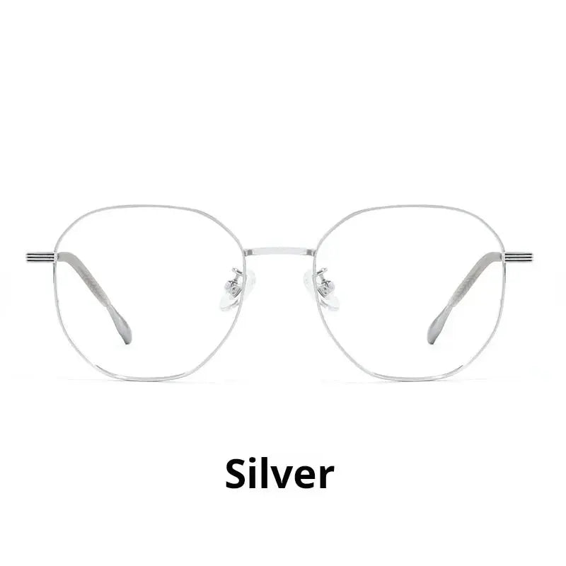 Women's Polygon Full Rim Titanium Prescription Glasses 722003 — view 7 | Rx Spectacle