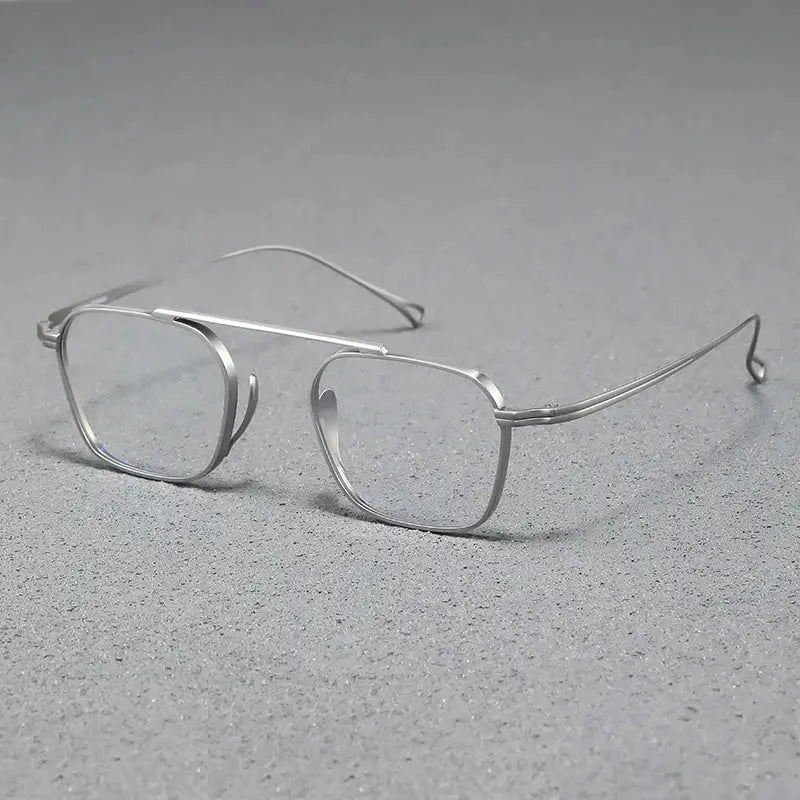Women's Browline Full Rim Titanium Prescription Glasses 639501 — view 3 | Rx Spectacle