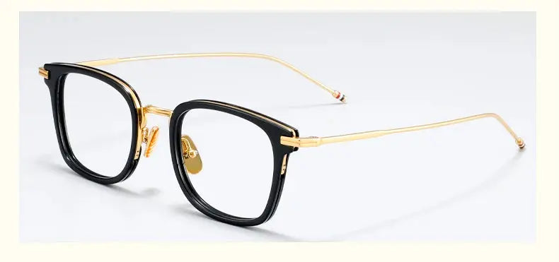 Unisex Square Full Rim Alloy Prescription Glasses Bmt905 — view 8 | Rx Spectacle