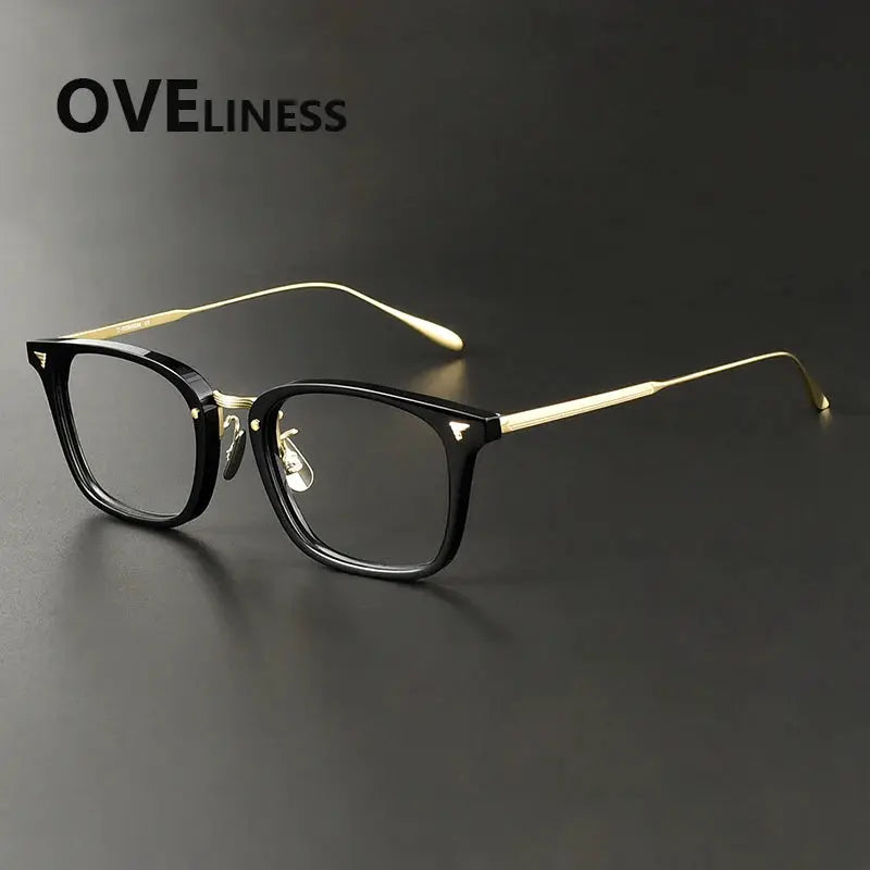 Women's Square Full Rim Titanium Prescription Glasses 369559 — view 3 | Rx Spectacle