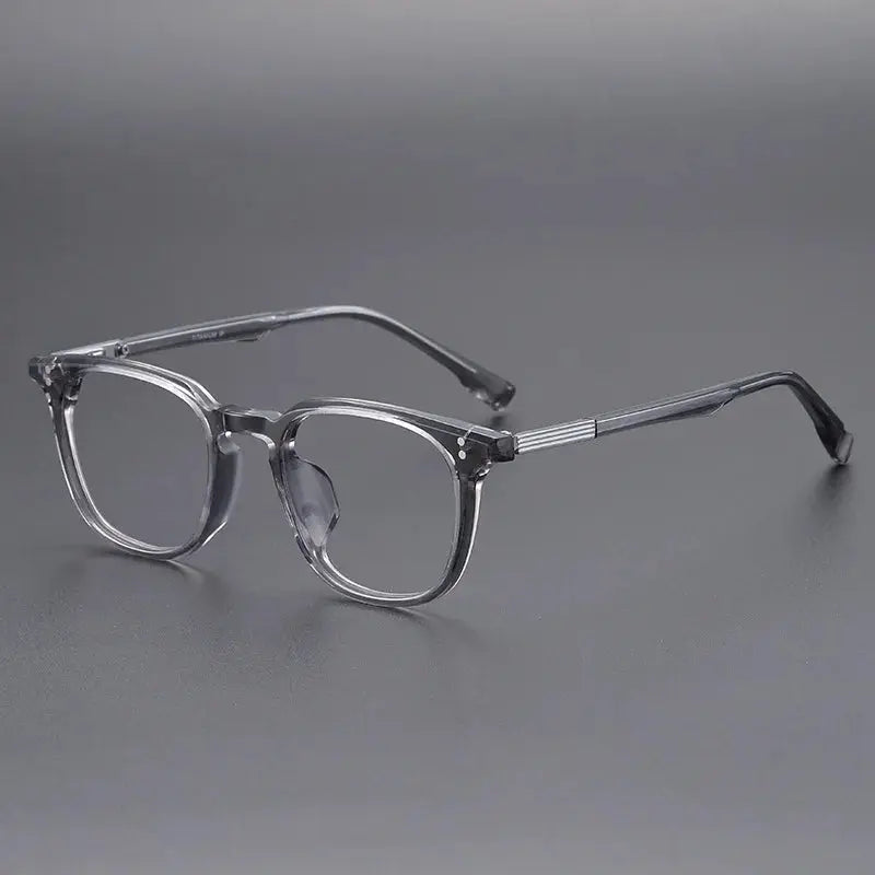 Unisex Square Full Rim Titanium Prescription Glasses 22003 — view 4 | Rx Spectacle
