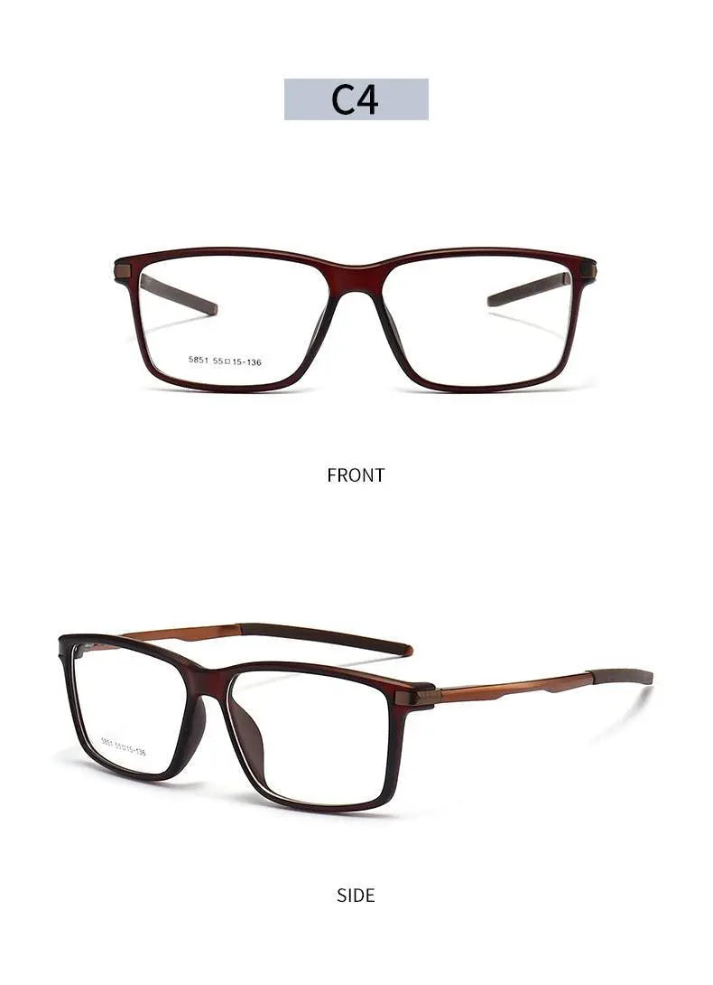 Men's Square Full Rim TR90 Sports Glasses 5851 — view 20 | Rx Spectacle