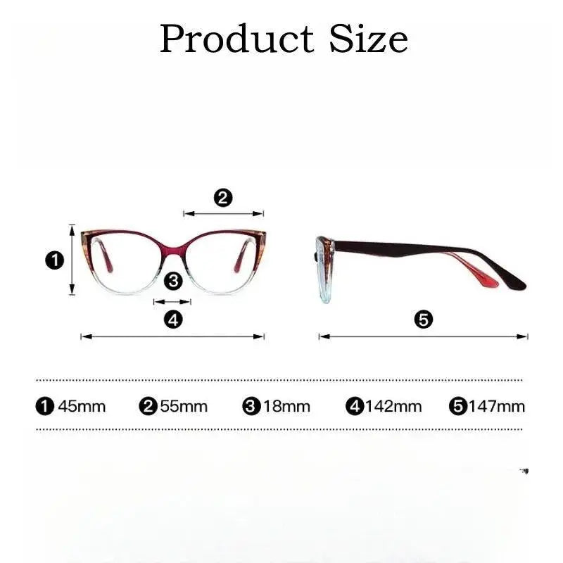 Women's Cat Eye Full Rim Acetate Prescription Glasses 87224 — view 3 | Rx Spectacle