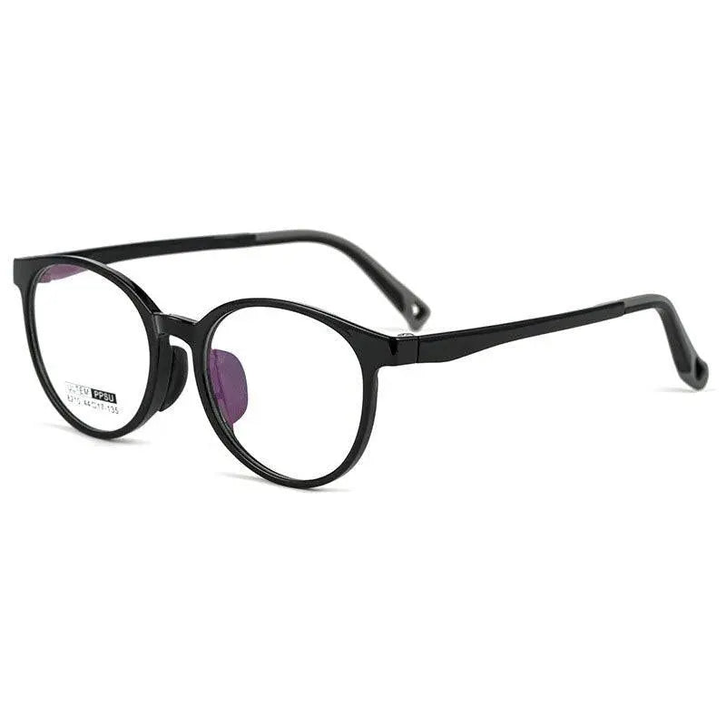 Unisex Round Full Rim Ultem Prescription Glasses 8210S — view 4 | Rx Spectacle