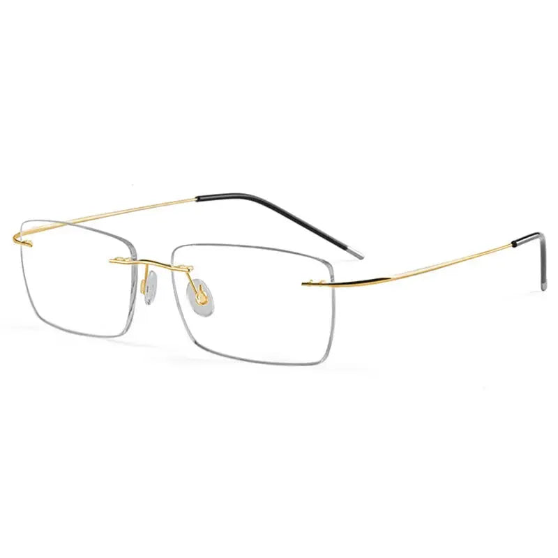 Women's Square Rimless Prescription Glasses 491002 — view 6 | Rx Spectacle