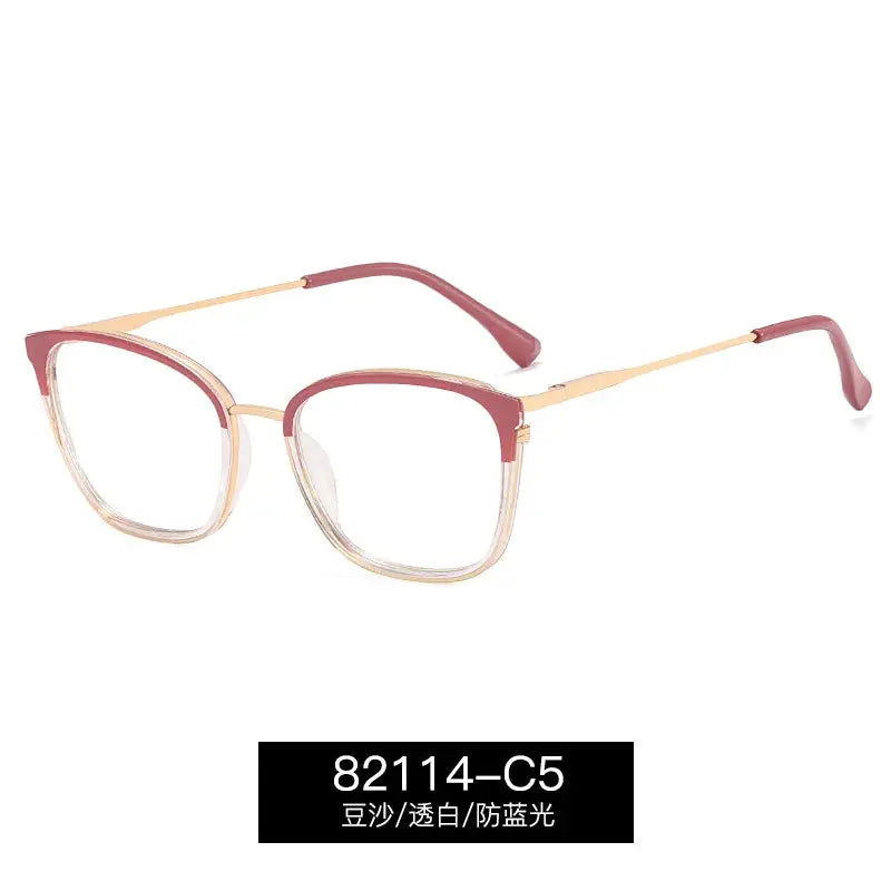 Women's Cat Eye Full Rim TR90 Prescription Glasses 82114 — view 9 | Rx Spectacle