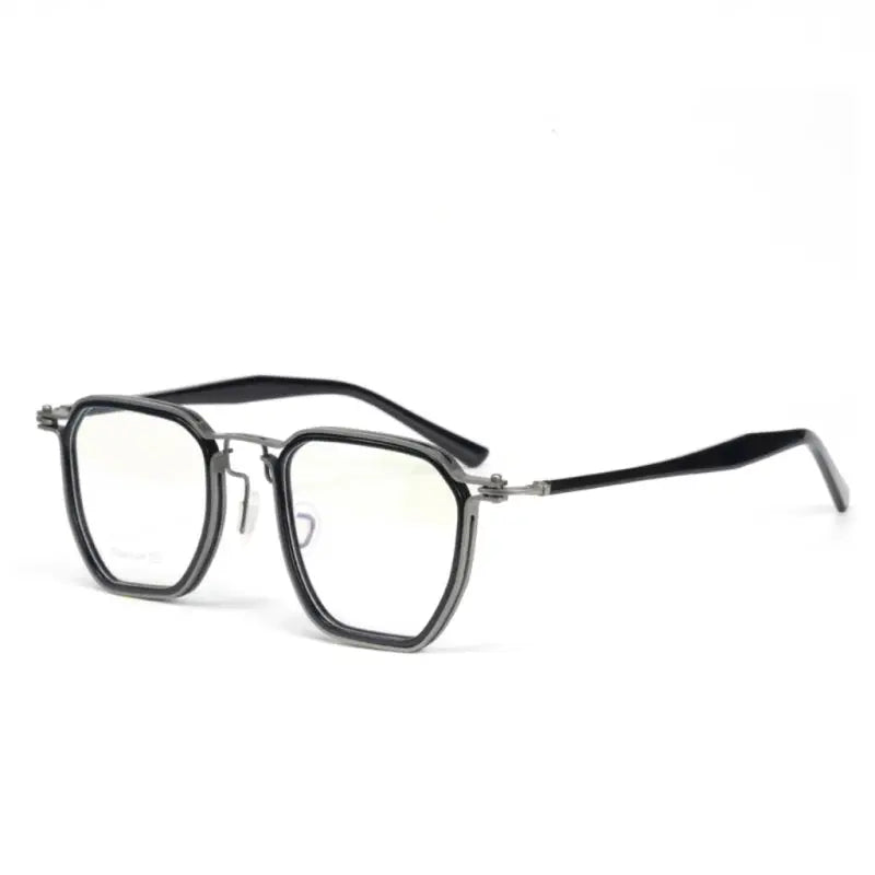 Men's Polygon Full Rim Titanium Prescription Glasses 586900 — view 4 | Rx Spectacle