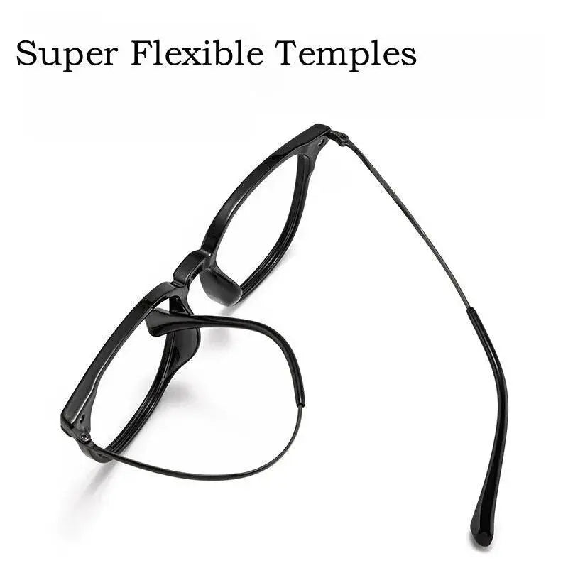 Unisex Square Full Rim Titanium Prescription Glasses 6830 — view 2 | Rx Spectacle