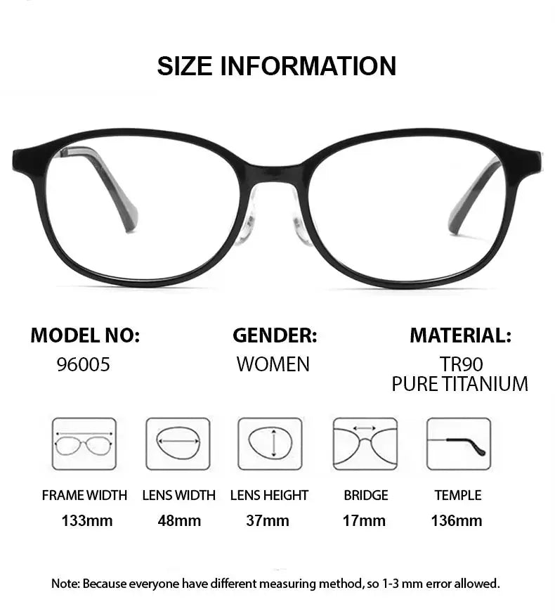 Unisex Square Full Rim Titanium Prescription Glasses 896005 — view 2 | Rx Spectacle