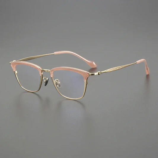 Unisex Square Full Rim Titanium Oversized Prescription Glasses 6069 — view 1 | Rx Spectacle