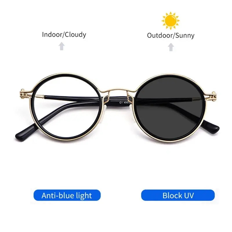 Unisex Round Full Rim Acetate Reading Glasses 2203 — view 4 | Rx Spectacle