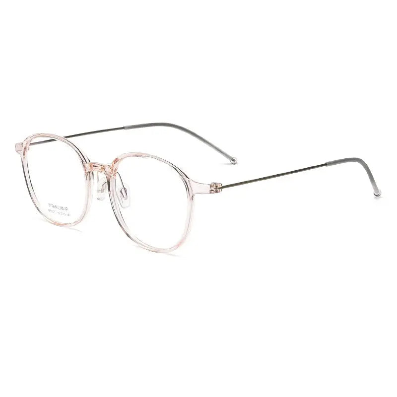 Women's Square Full Rim Titanium Prescription Glasses 75821 — view 4 | Rx Spectacle