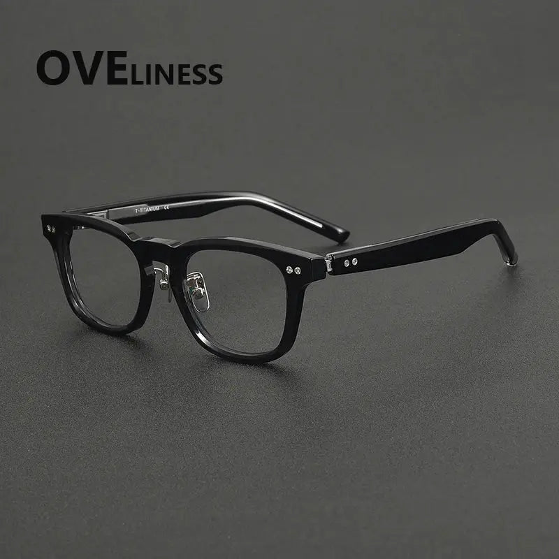 Unisex Browline Full Rim Acetate Prescription Glasses 322161 — view 6 | Rx Spectacle