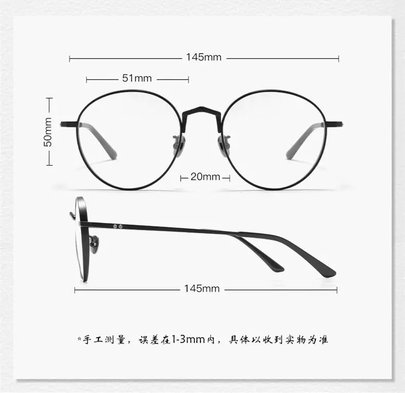Unisex Oval Full Rim Titanium Prescription Glasses 388006 — view 2 | Rx Spectacle