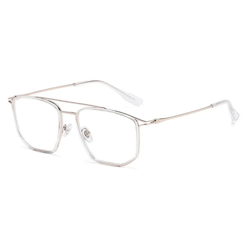 Unisex Square Full Rim TR90 Double Bridge Prescription Glasses 41039 — view 4 | Rx Spectacle