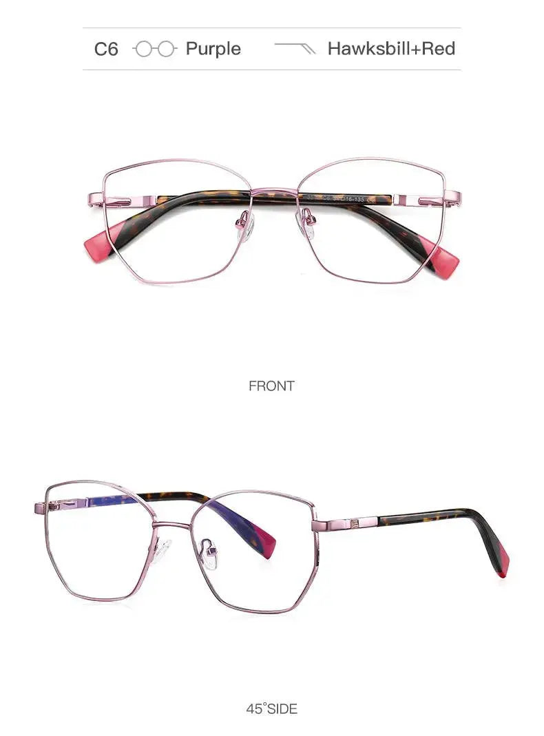 Unisex Square Full Rim Alloy Prescription Glasses 3011 — view 20 | Rx Spectacle