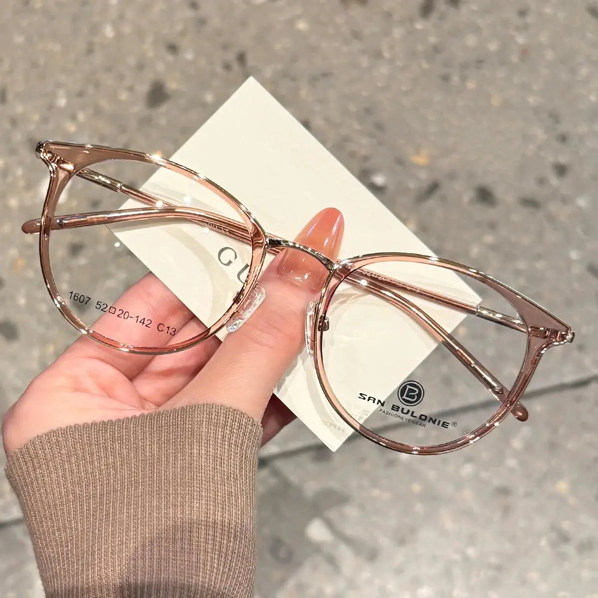 Women's Cat Eye Full Rim TR90 Prescription Glasses 361607 — view 6 | Rx Spectacle
