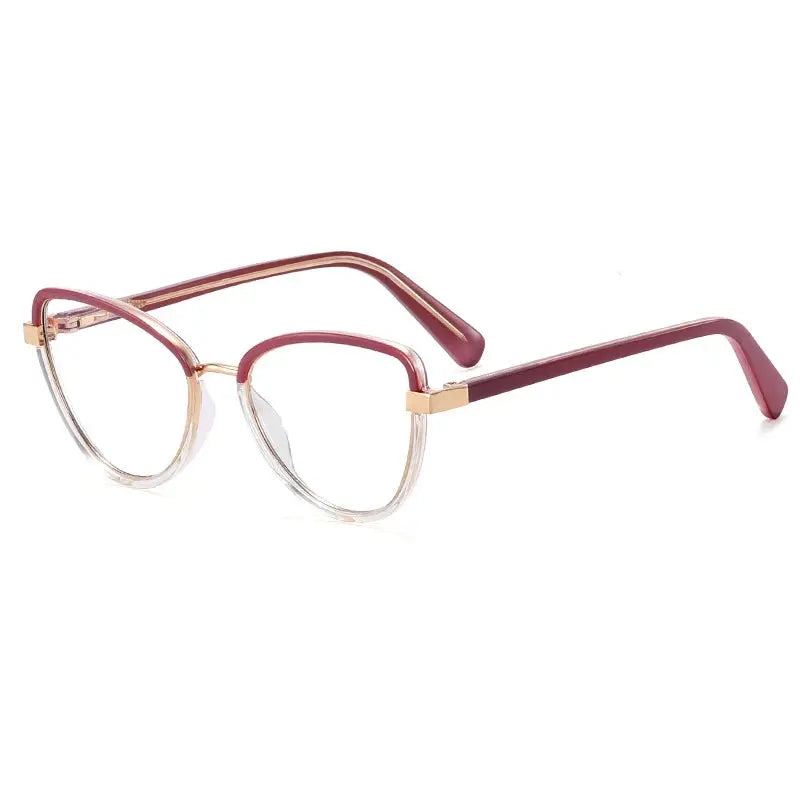 Women's Cat Eye Full Rim TR90 Prescription Glasses 397740 — view 7 | Rx Spectacle