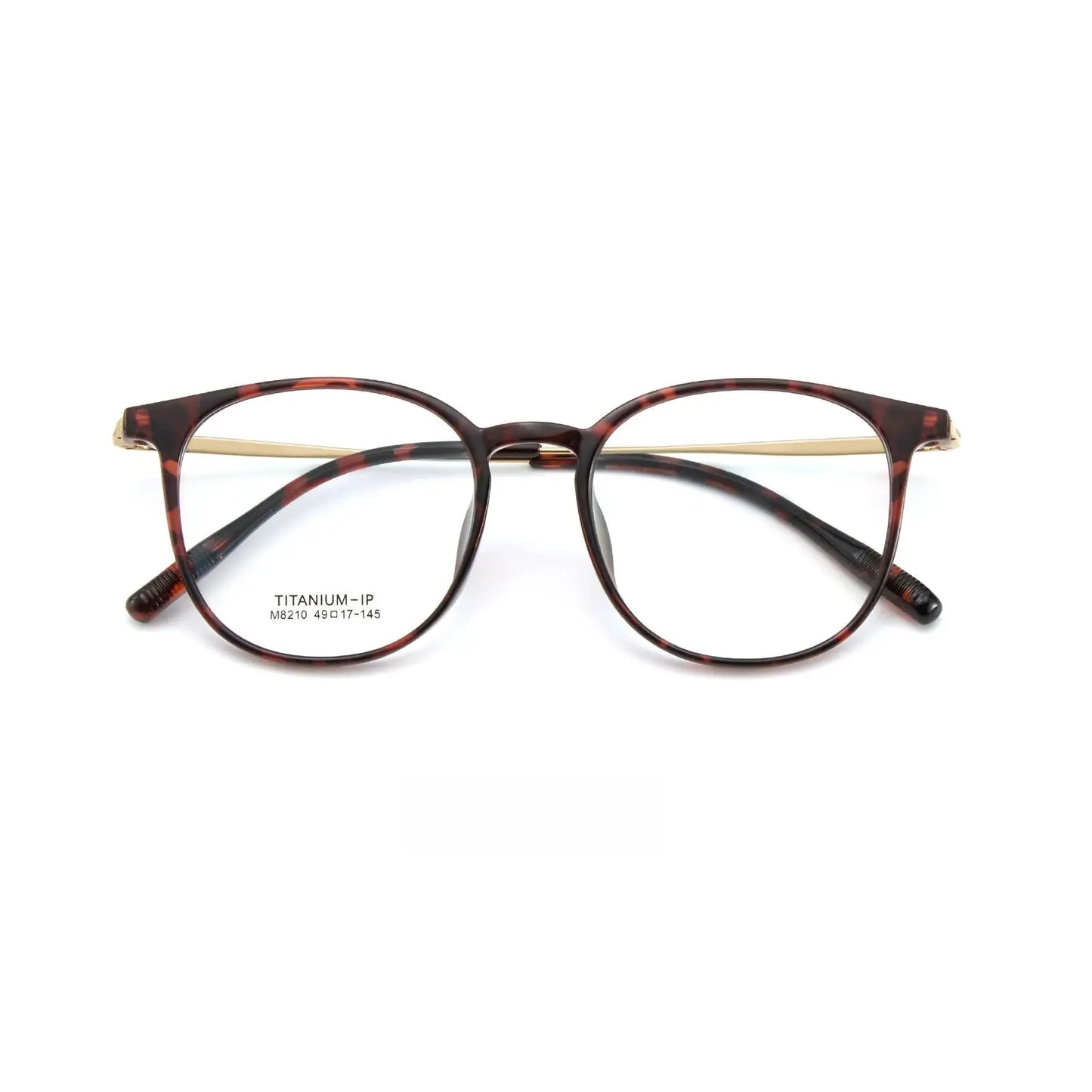 Unisex Square Full Rim Titanium Prescription Glasses 8210 — view 6 | Rx Spectacle