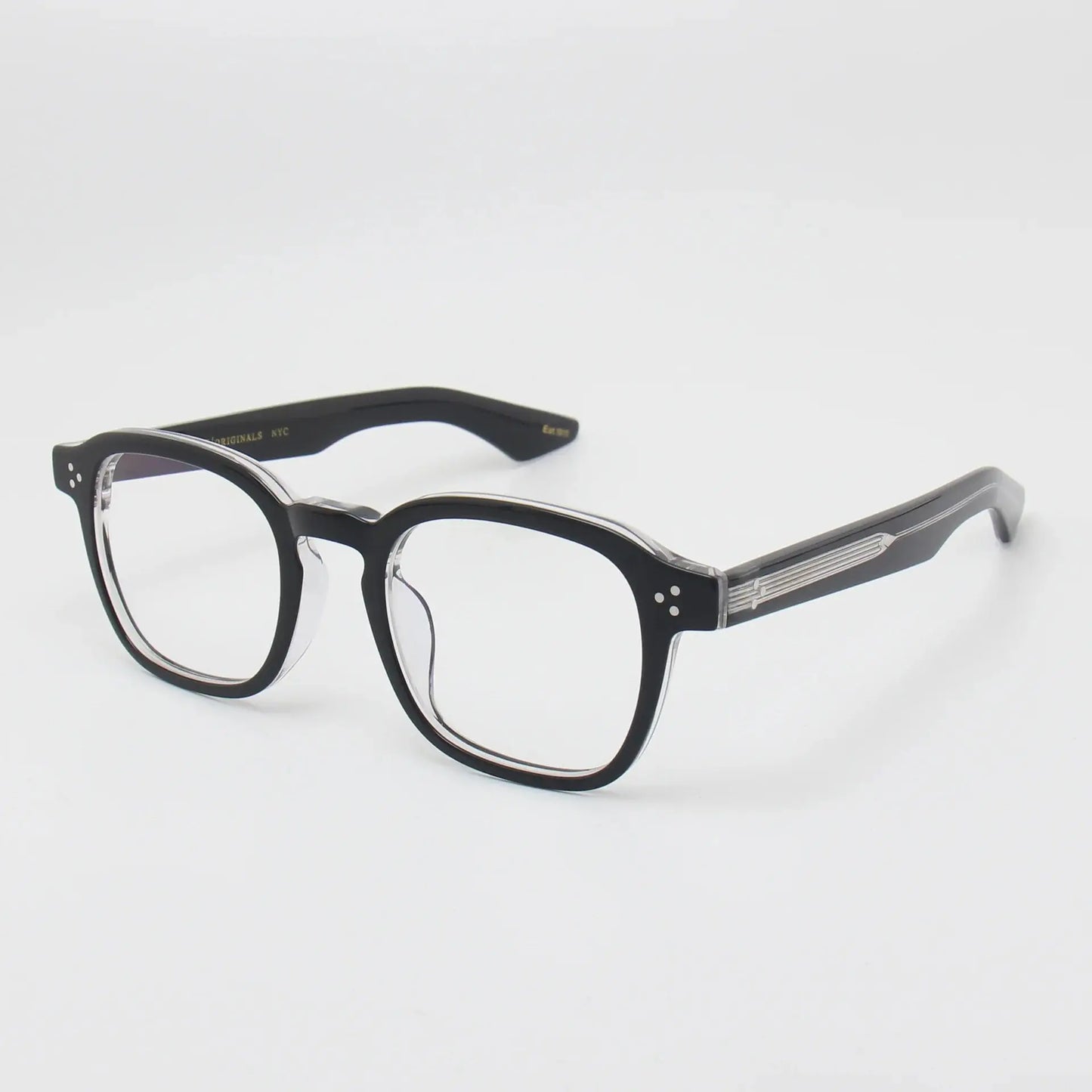 Unisex Square Full Rim Acetate Prescription Glasses 91147 — view 5 | Rx Spectacle