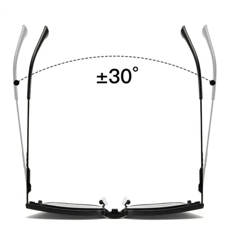 Women's Cat Eye Full Rim Alloy Clip-On Prescription Glasses 2256 — view 5 | Rx Spectacle