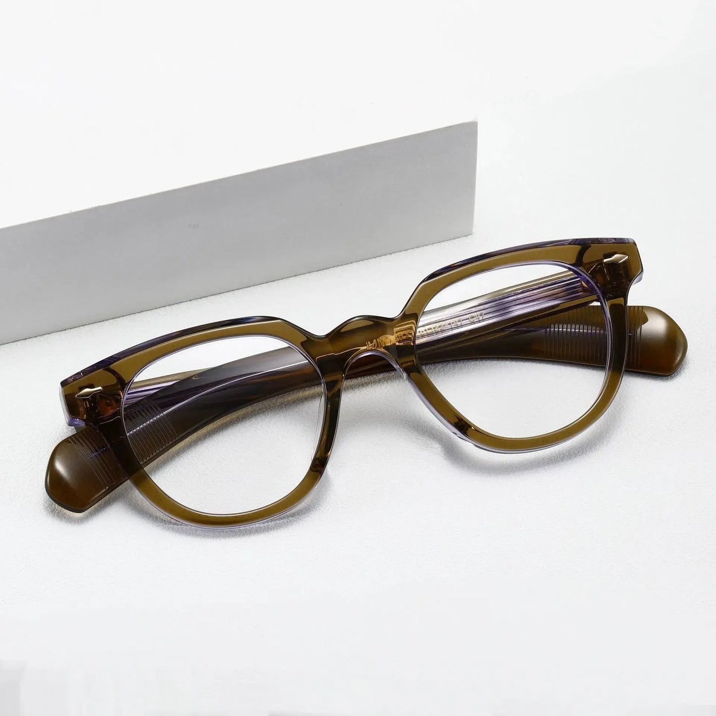 Unisex Irregular Full Rim Acetate Prescription Glasses 2241 — view 1 | Rx Spectacle