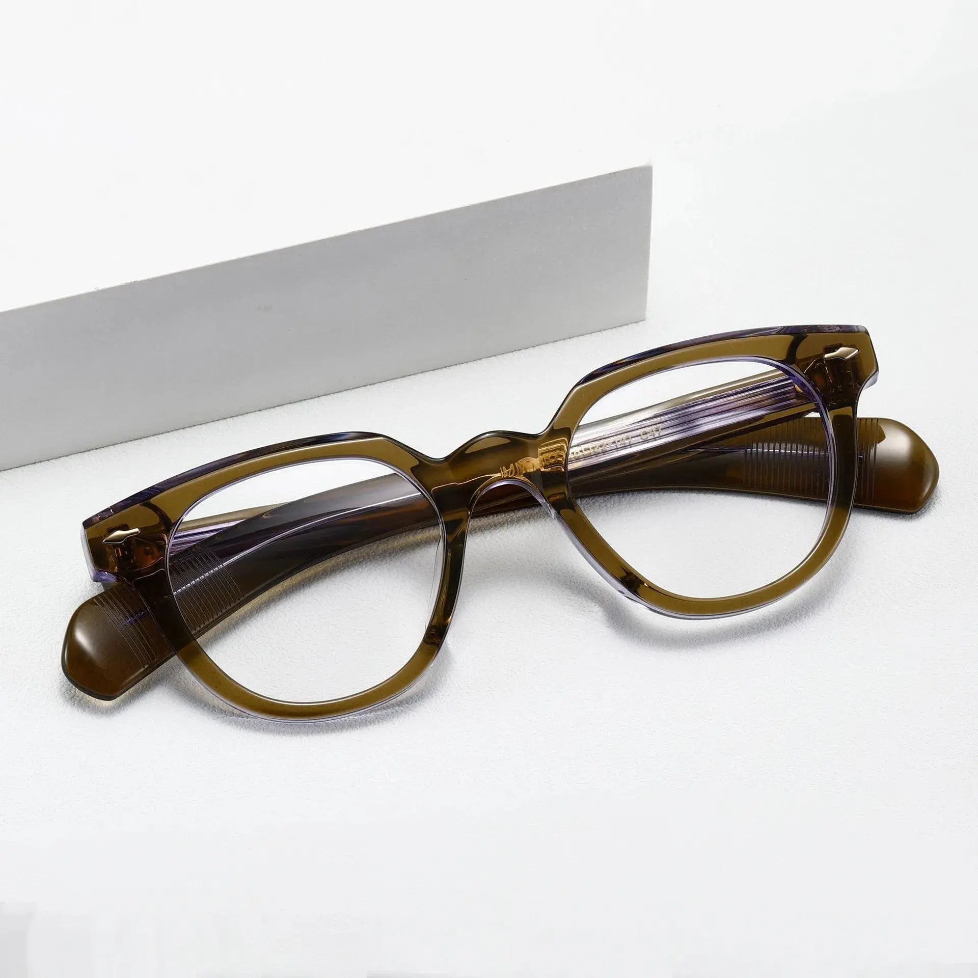 Unisex Irregular Full Rim Acetate Prescription Glasses 2241 — view 1 | Rx Spectacle