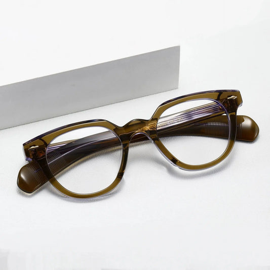 Unisex Irregular Full Rim Acetate Prescription Glasses 2241 — view 1 | Rx Spectacle