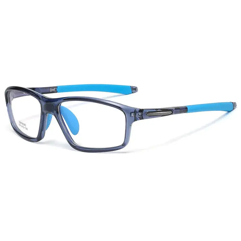 Men's Square Full Rim Titanium Sports Glasses 818080 — view 5 | Rx Spectacle