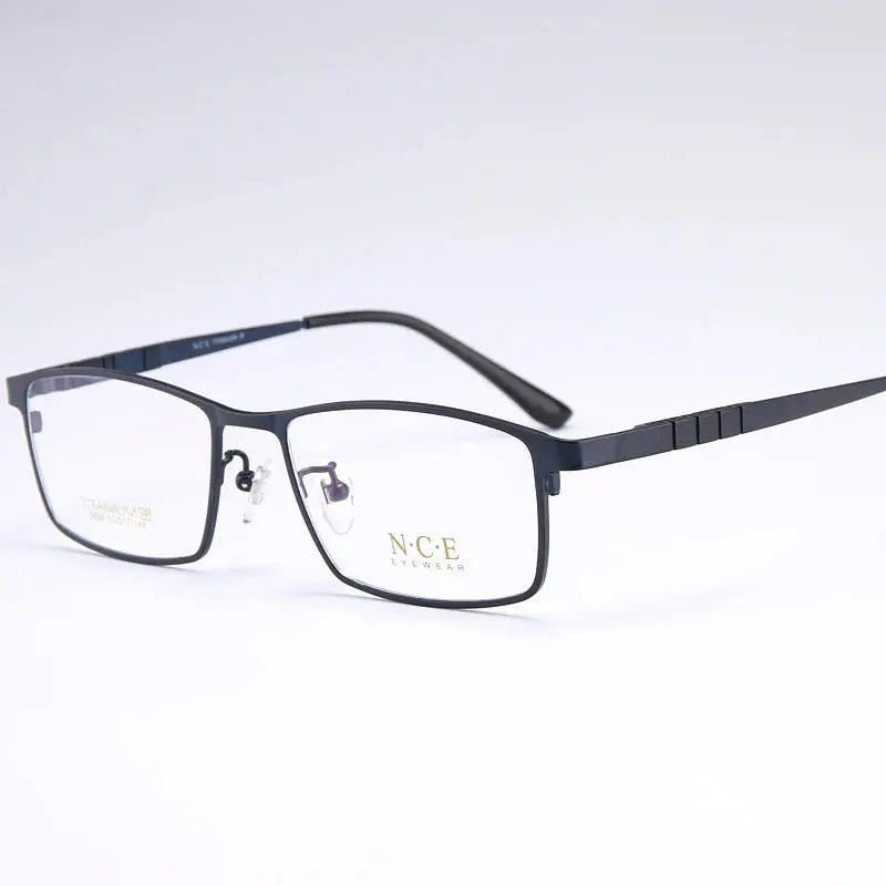 Men's Polygon Full Rim Titanium Prescription Glasses 665009 — view 4 | Rx Spectacle